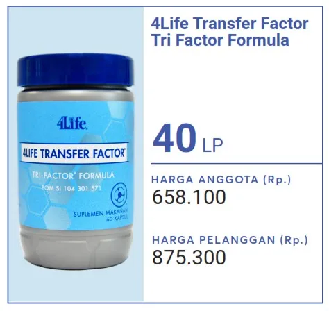 4Life Transfer Factor Tri Formula